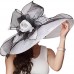  Wide Brim Hat Kentucky Derby Church Tea Party Wedding Summer Fancy Sun Cap 3877408991578 eb-63095077